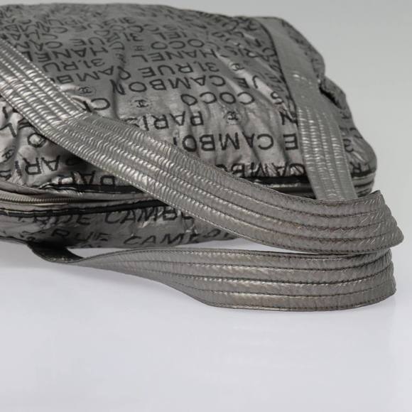 CHANEL Unlimited Tote Bag Nylon Silver CC Auth bs18167 - Picture 7 of 16